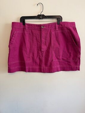 Gently used - Magenta Utility Mini Skirt